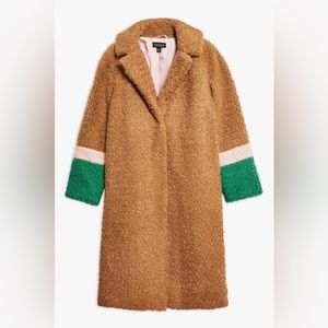 Top shop Colorblock Teddy Coat